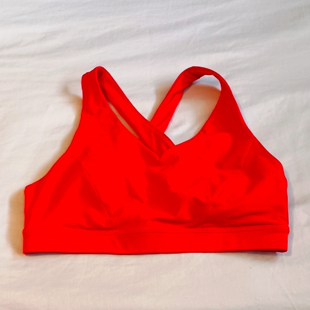 Lululemon Envital Vibrant Red Sports Bra Size 10 D/DD